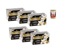 Italian Gourmet Thé Noir Vanille 6 x 20 Sachets de 2 g Infusion Thé Noir Aromatisé Vanille Saveur Douce + Italian Gourmet Polpa Tomates Italiennes 400 g