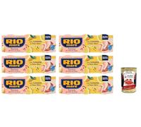 Italian Gourmet Thon à l’Huile d’Olive au Citron et Poivre Noir, 6 x Pack de 3 x 65 g, Thon Prêt à Déguster, Saveur Citronnée et Poivrée, Idéal Salades Sandwichs Pâtes + Italian Gourmet Polpa