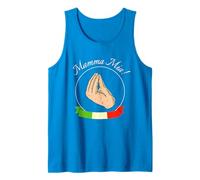 Italian Hand Mama Mia Pizza Mandolino Mozzarella Pasta Débardeur