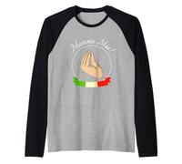 Italian Hand Mama Mia Pizza Mandolino Mozzarella Pasta Manche Raglan