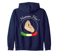 Italian Hand Mama Mia Pizza Mandolino Mozzarella Pasta Sweat à Capuche