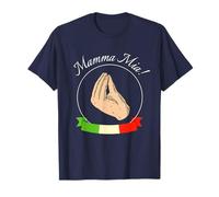 Italian Hand Mama Mia Pizza Mandolino Mozzarella Pasta T-Shirt