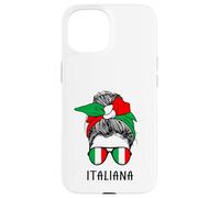 Italian Italiana Girl Italian Heritage Italy Flag Coque pour iPhone 15