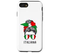 Italian Italiana Girl Italian Heritage Italy Flag Coque pour iPhone SE (2020) / 7/8