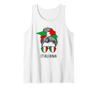 Italian Italiana Girl Italian Heritage Italy Flag Débardeur