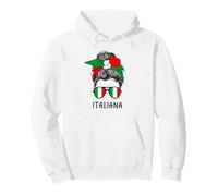 Italian Italiana Girl Italian Heritage Italy Flag Sweat à Capuche