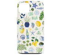 Italian Mediterranean Lemon Olive Summer Aesthetic Coque pour iPhone 13