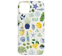 Italian Mediterranean Lemon Olive Summer Aesthetic Coque pour iPhone 14 Plus