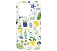 Italian Mediterranean Lemon Olive Summer Aesthetic Coque pour iPhone 15 Pro
