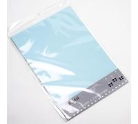 Italian Options Lot de 10 feuilles de papier cartonné nacré double face 300 g/m², format A4, bleu