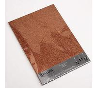 Italian Options Lot de 10 feuilles de papier cartonné pailleté 250 g/m², format A4, marron chocolat