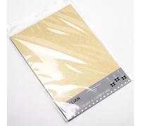 Italian Options Lot de 10 feuilles de papier cartonné texturé métallisé 250 g/m², doré