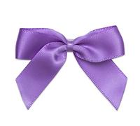 Italian Options Lot de 12 nœuds en ruban de satin auto-adhésifs Lilas Largeur 5 cm