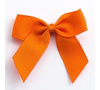 Italian Options Lot de 12 nœuds en Ruban Gros-Grain Auto-adhésifs Orange Largeur 5 cm