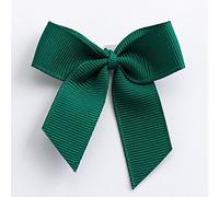 Italian Options Lot de 12 nœuds en ruban gros-grain auto-adhésifs Vert foncé Largeur 5 cm