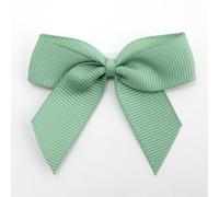 Italian Options Lot de 12 nœuds en ruban gros-grain auto-adhésifs Vert sauge 5 cm