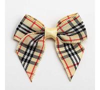 Italian Options Lot de 12 nœuds en Ruban Tartan - Largeur : 4 cm