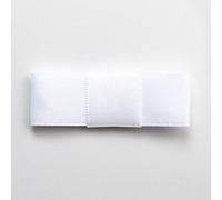 Italian Options Lot de 12 nœuds plats en satin auto-adhésifs Blanc 5 cm