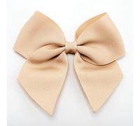 Italian Options Lot de 6 grands nœuds en ruban gros-grain auto-adhésifs de 10 cm de large, champagne doré