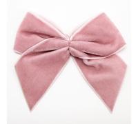 Italian Options Lot de 6 nœuds adhésifs en velours doux pour cadeau - 10 cm de large - Rose vintage