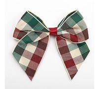 Italian Options Lot de 6 nœuds en ruban autocollant - Motif tartan - Largeur : 10 cm (Country)