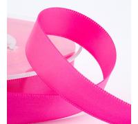 Italian Options Rouleau de ruban de satin Rose vif 6 mm x 25 m