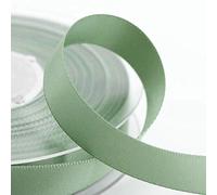 Italian Options Rouleau de ruban de satin Vert sauge 10 mm x 25 m