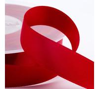 Italian Options Ruban de satin, 3 mm de large x 50 m, rubis