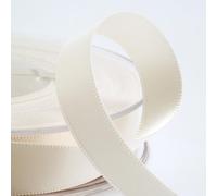 Italian Options Ruban de satin Ivoire 25 mm de large x 25 m