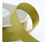 Italian Options Ruban de satin Vert mousse 25 mm x 25 m