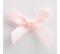 Italian Options Satin Craft Bows 100-Piece Pack, 3 cm Bow Width, Pale Pink