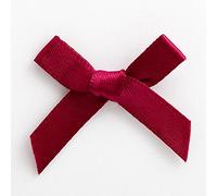 Italian Options Satin Craft Lot de 100 nœuds Bordeaux Largeur 3 cm