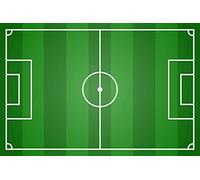 Italian Pie - Campo da calcio in cialda - 20x30 Cm. - commestibile per decorazioni torte …