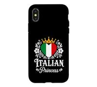 Italian Princess Italy Flag Proud Italian Girl Coque pour iPhone X/XS