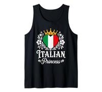 Italian Princess Italy Flag Proud Italian Girl Débardeur