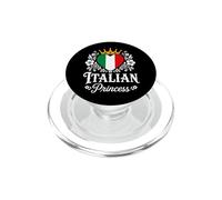 Italian Princess Italy Flag Proud Italian Girl PopSockets PopGrip pour MagSafe