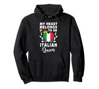 Italian Queen Italian Wife Girlfriend Italy Flag Sweat à Capuche