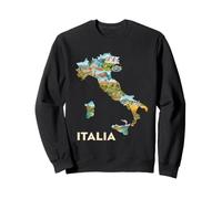 Italian Roots Carte Souvenir de Rome, Venise, Milan, Toscane, Italie Sweatshirt