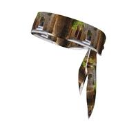 Italian Street Printing One-Pack Tie Headbands Moisture Athletic Sports Head Band For Men and Women