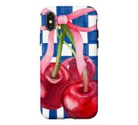 Italian Summer Cherries Coquette Coastal Botanical Decor Coque pour iPhone X/XS