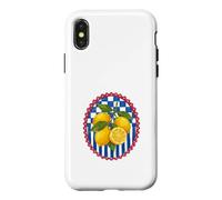 Italian Summer Lemons Beachy Coastal Botanical Decor Coque pour iPhone X/XS