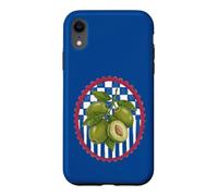 Italian Summer Olives Beachy Coastal Botanical Decor Coque pour iPhone XR