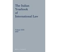 Italian Yearbook Of International Law 30 (2020)