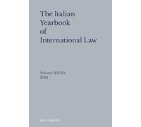 Italian Yearbook of International Law 34, 2024