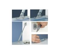 ITALIANA FERRAMENTA - Compas Pneumatique pour Abattant - Gris - Aluminium - Retournable