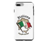 Italiano Orgoglio Del Sud Italie Carte Drapeau Emblème Voyage Coque pour iPhone 7 Plus/8 Plus