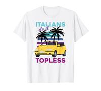 Italians Do It Top - Gelbes Punto Cabrio Vintage Auto 90er T-Shirt