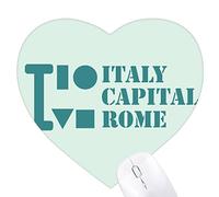 italie capital roman Jeux de tapis de souris en forme de coeur