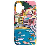 Italie Cinque Terre Art Coque pour iPhone 16