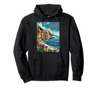 Italie Coastal Town Couleurs Vives Sweat à Capuche